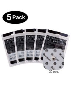Compex Easy Snap Electrode 2 x 2 inch 5 Pack (20 pcs) White CX172EL01-5PK